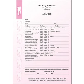 Anamnese Colorida - Cod: 004 Rosa SB